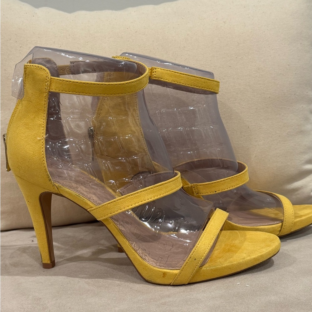 Kelly & Katie Yellow Women's Heeled Sandals